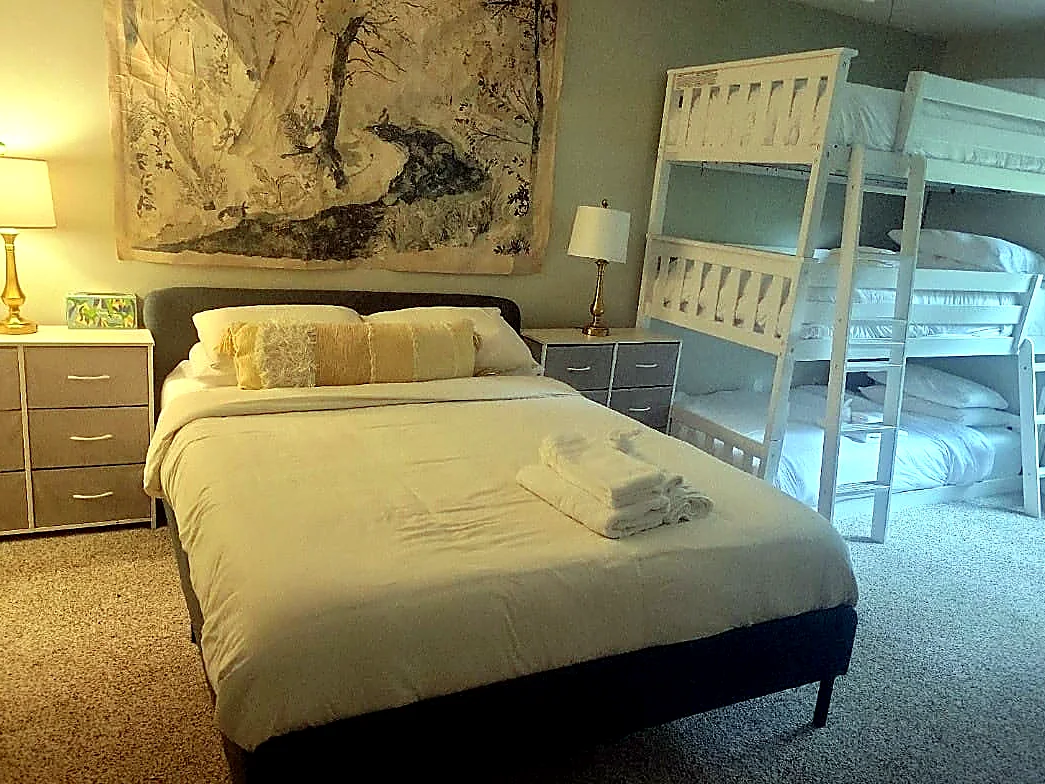 Family bedroom after cleaning