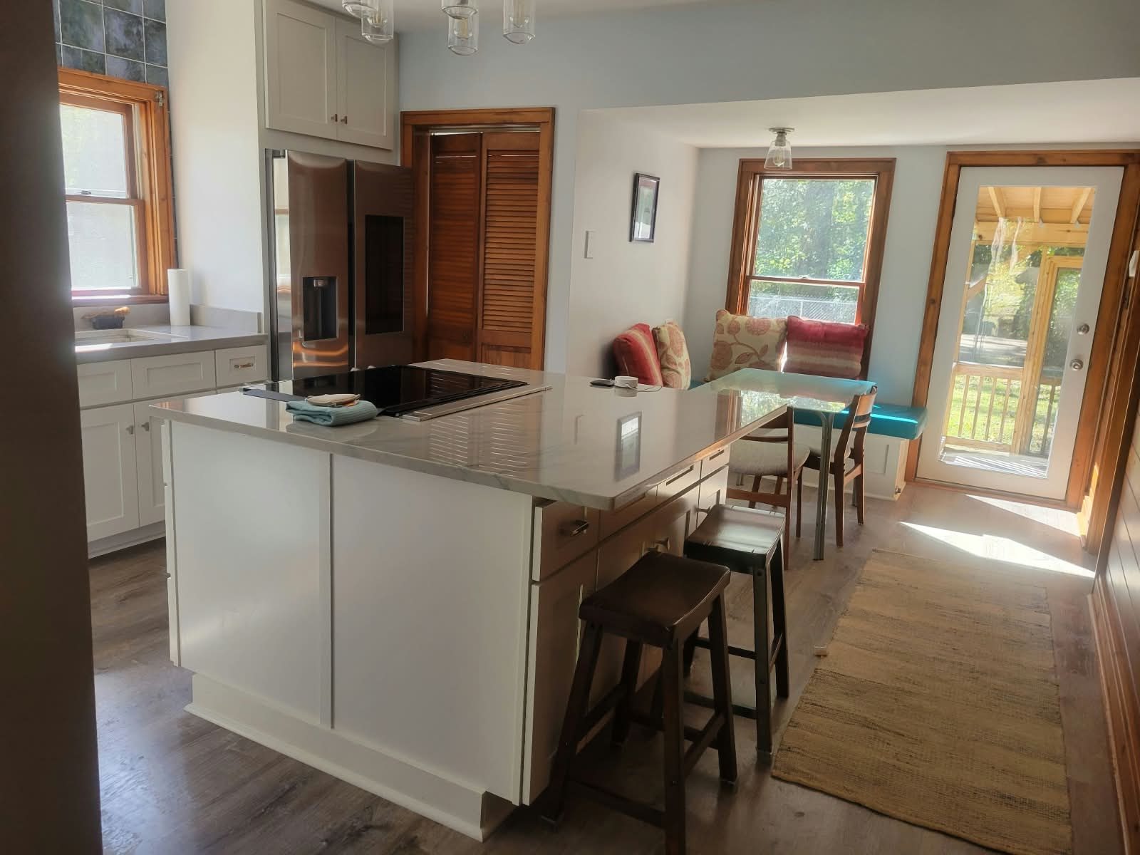 Clean kitchen photographed after service
